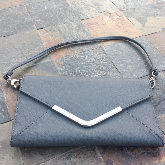 Handbags - Gray wallet clutch handbag small for traveling